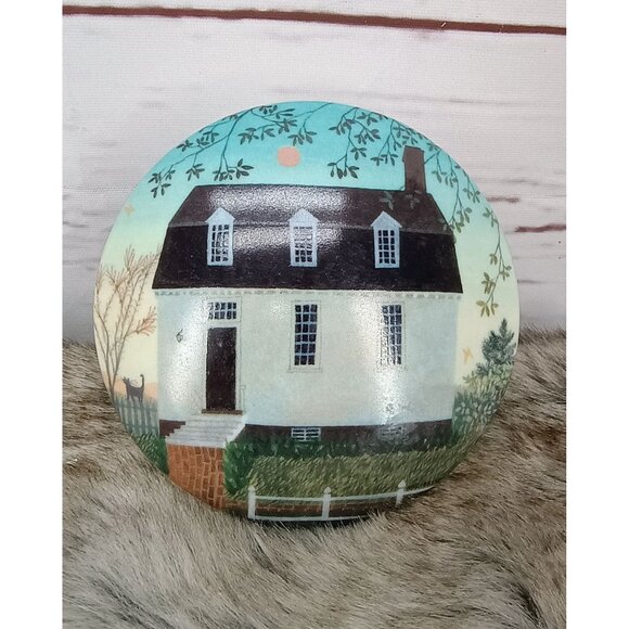 Williamsburg Limoges France Orrell House Trinket Dish By Anne Bell Robb Kedron D - Picture 1 of 5